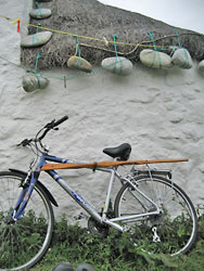 Bike and staff