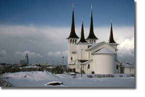 Reykjavik spires